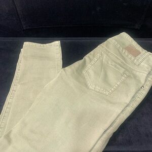 GOGO Women's Skinny Jeans in Olive Green